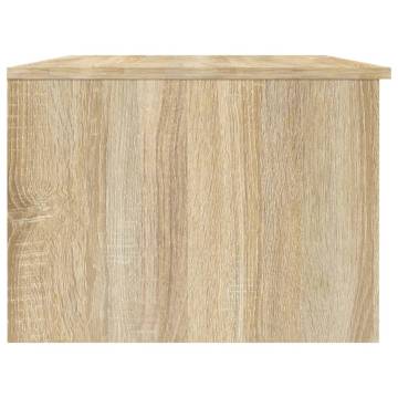 Elegant White & Sonoma Oak Coffee Table - 102x50 cm