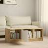 Elegant White & Sonoma Oak Coffee Table - 102x50 cm