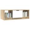 Elegant White & Sonoma Oak Coffee Table - 102x50 cm