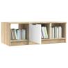 Elegant White & Sonoma Oak Coffee Table - 102x50 cm