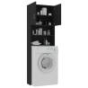 Black Washing Machine Cabinet - Stylish & Functional Storage