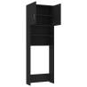 Black Washing Machine Cabinet - Stylish & Functional Storage