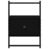 Black Wall-Mounted Bedside Cabinet - 35x30x51 cm