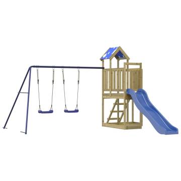 Outdoor Playset Impregnated Wood Pine - Fun for Kids!