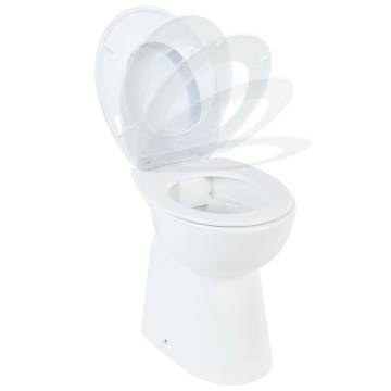 High Rimless Toilet Soft Close - Elevated Comfort & Hygiene