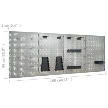 Sturdy Workbench with Four Wall Panels - 500 kg Capacity