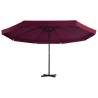 Outdoor Parasol with Aluminium Pole 500 cm - Bordeaux Red