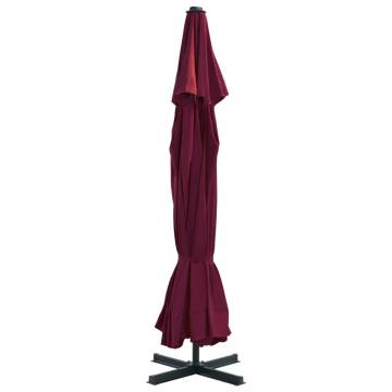 Outdoor Parasol with Aluminium Pole 500 cm - Bordeaux Red