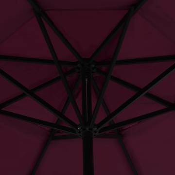 Outdoor Parasol with Aluminium Pole 500 cm - Bordeaux Red