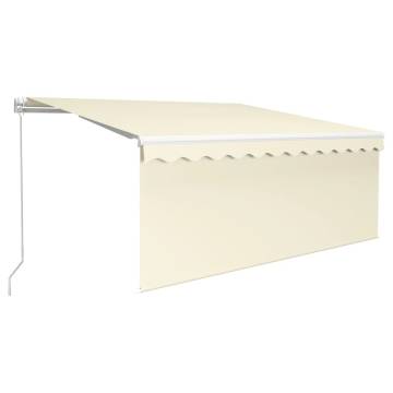 Manual Retractable Awning 3.5x2.5m Cream | Hipo Market