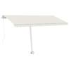 Freestanding Manual Retractable Awning 450x350 cm - Cream