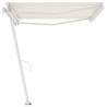 Freestanding Manual Retractable Awning 450x350 cm - Cream