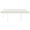 Manual Retractable Awning 4.5x3.5m Cream - HipoMarket