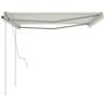 Manual Retractable Awning 4.5x3.5m Cream - HipoMarket