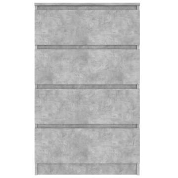 Stylish Concrete Grey Sideboard - 60x35x98.5 cm | HipoMarket