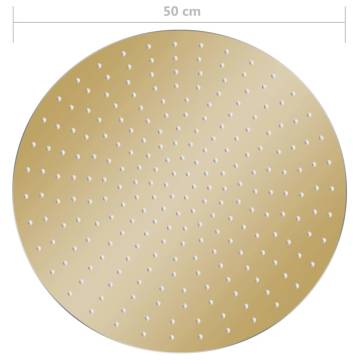 Rain Shower Head Stainless Steel 50 cm Round Gold | HipoMarket