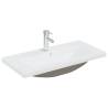 Stylish White Sink Cabinet with Built-in Basin - HipoMarket