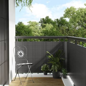 Balcony Screen Anthracite 600x100 cm | Durable Privacy Solution