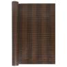 Balcony Screen Brown & Black 300x100 cm Poly Rattan | Hipomarket