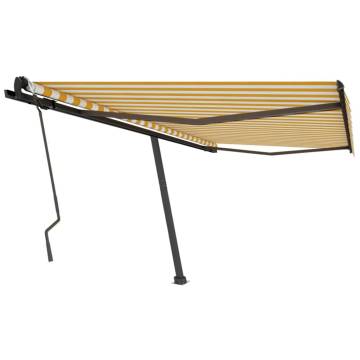 Retractable Awning 450x300 cm - Yellow/White