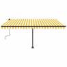 Retractable Awning 450x300 cm - Yellow/White