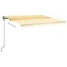 Retractable Awning 450x300 cm - Yellow/White