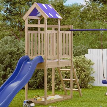 Play Tower with Ladder - Durable Pinewood | HipoMarket