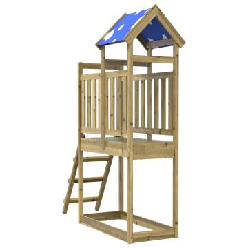 Play Tower with Ladder - Durable Pinewood | HipoMarket