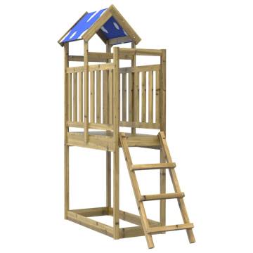 Play Tower with Ladder - Durable Pinewood | HipoMarket