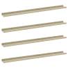 Stylish Wall Shelves 4 pcs White & Sonoma Oak - HipoMarket