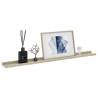 Stylish Wall Shelves 4 pcs White & Sonoma Oak - HipoMarket