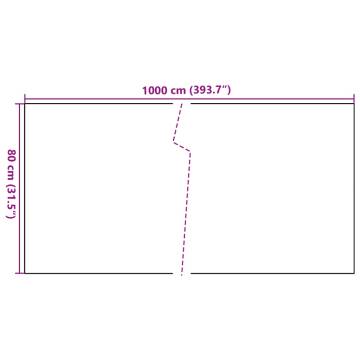 Balcony Screen White 1000x80 cm Poly Rattan - Privacy & Style