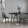 Dining Chairs 4 pcs Grey PP Colour grey Quantity in Package 4 