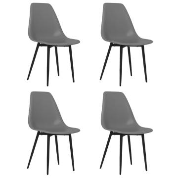 Modern Grey Dining Chairs - Set of 4 | Hipomarket UK