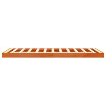 Bed Frame Wax Brown 100x200 cm | Solid Wood Pine