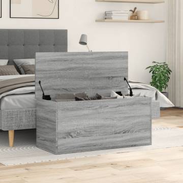 Storage Box Grey Sonoma - Stylish & Spacious Storage Solution