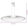 Parasol Base for Ø38/48mm Poles - 12kg Round Stability