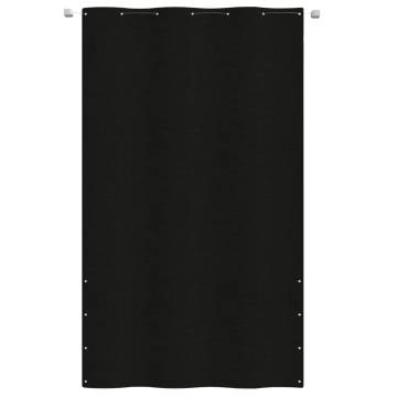 Balcony Screen Black 140x240 cm - Water-Resistant Oxford Fabric