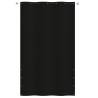 Balcony Screen Black 140x240 cm - Water-Resistant Oxford Fabric