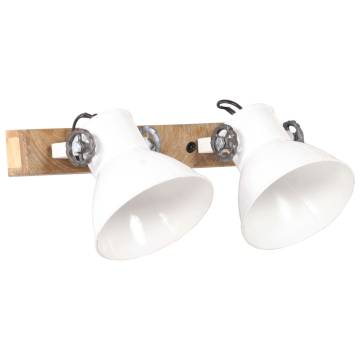 Industrial Wall Lamp White 45x25 cm E27 | Hipomarket