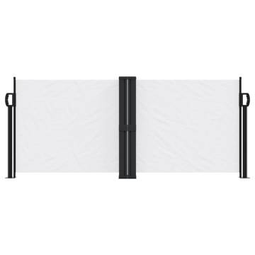 Retractable Side Awning White 100x1000 cm - Privacy Screen