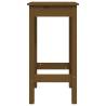 Bar Chairs 2 pcs Honey Brown Solid Wood Pine - Stylish Decor