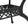 5 Piece Garden Dining Set - Black Cast Aluminium | HipoMarket