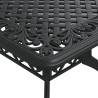 5 Piece Garden Dining Set - Black Cast Aluminium | HipoMarket