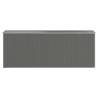 Light Grey Garden Shed - 192x523x223 cm Galvanised Steel