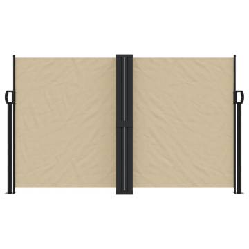 Retractable Side Awning Beige 140x1200 cm | Hipomarket