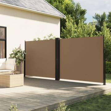 Retractable Side Awning Taupe 180x1200 cm - Privacy & Style