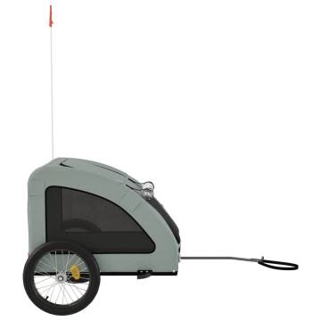 Pet Bike Trailer - Grey Oxford Fabric & Iron | HipoMarket UK