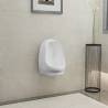 Wall Hung Urinal with Flush Valve - Ceramic White | HipoMarket