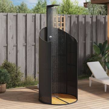 Outdoor Shower Black 100x100x241.5 cm - Stylish & Durable